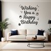 A digital design of birthday quotes in a clean, modern style.