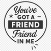 A collection of inspirational quotes about friendship in a simple vector format.