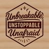 Inspirational quotes about surviving cancer in a simple yet bold vector design.