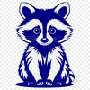 A graphic representation of a raccoon created with scalable graphics technology.