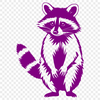 Raccoon Illustration for Digital Design An editable SVG image of a raccoon suitable for use in digital design projects.