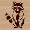 Mischief in the woods - cute raccoon illustration A detailed illustration of a raccoon's face in vector format.