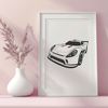 Racing Car SVG Graphics Design A high-speed racing car illustration suitable for vector graphics designs.