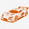 A high-performance racing car with sleek design, ideal for vector art projects.