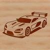 Vector illustration of a sleek racing car, suitable for various digital applications.