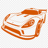 Racing Car Design SVG Vector Art High-performance racing car illustration designed for digital cutting machines.