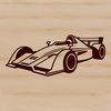 Detailed SVG rendering of a high-performance vehicle with bold styling.