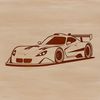 A sleek racing car design in vector format, suitable for various applications.