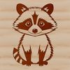 Realistic Raccoon Illustration for Vector Graphics A illustration of a raccoon in a realistic style, suitable for vector graphics.