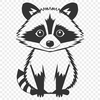 Adorable Raccoon Vector Graphic Racoon illustration in vector format, suitable for cutting machines or stencils.