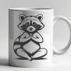 Free Vector Racoon Illustration An SVG design featuring a raccoon character for use in graphic projects.