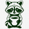Realistic Raccoon Illustration SVG illustration of a raccoon in a realistic design style.