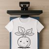 Free Silhouette Radish Design An isolated graphic representation of a radish in a simple silhouette design.