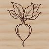 A free vector illustration of a radish, suitable for commercial or personal use in various design projects.