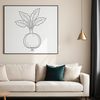 Radish Illustration in Clean Vector Design An SVG file of a sliced radish cut in a clean, minimalist design style.