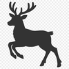 Illustration of a reindeer against a white background, suitable for commercial or personal use in various design projects.