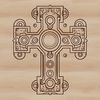 Elegant Christian Symbol SVG Design Ornate Christian cross symbol for religious art and design.