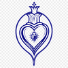 A vector representation of a Sacred Heart icon, suitable for digital design and cutting machines.