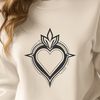 Sacred Heart Clip Art A vector representation of the Sacred Heart, suitable for various designs and projects.