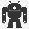 SVG graphic illustration of a futuristic robot, suitable for digital cutting machines like Cricut or laser cutters.