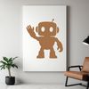 A futuristic robot illustration created as a vector graphic, suitable for commercial or personal use.