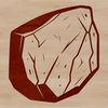 Cutting Machine Friendly Rock Art A 2D vector illustration of a rock, suitable for cutting machines like Cricut or laser cutters.
