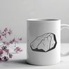 Scalable Graphics Rock Icon A digital representation of a stone object made with scalable graphics.