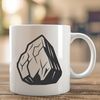 Rock Clip Art Graphic Illustrative rock design in vector format.