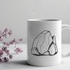 A high-quality digital vector illustration of a rock, suitable for various applications.