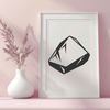 Natural Stone Illustration A high-quality vector image of a rock.