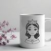 Beautiful Princess Design Vector A young female princess in a medieval-inspired outfit, ideal for use with cutting machines or pyrography projects.
