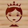 An SVG illustration of a young female princess in a medieval-inspired setting.