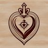 Sacred Heart SVG Clip Art Design SVG vector design of the Sacred Heart icon, suitable for commercial or personal use in various formats.