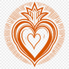 Sacred Heart Icon SVG Iconic representation of the Sacred Heart in a vector format, suitable for various designs.