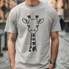Beautiful Savannah Giraffe Illustration A high-resolution digital illustration of a giraffe in a savannah setting, suitable for vector graphics.