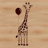 Spotted Friend SVG Clip Art A tall, spotted animal with a long neck and legs, suitable for various uses including design, craft, and commercial projects.