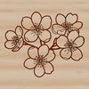 Beautiful Hand-Drawn Cherry Blossom SVG A delicate illustration of a cherry blossom flower in bloom, perfect for use as vector art.
