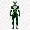 Menacing Devil Illustration in Vibrant Colors A digital illustration of the devil as a menacing figure with horns and a fiery aura.