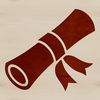 A detailed illustration of a scroll with a parchment-like texture, perfect for custom designs or DIY projects.