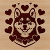 Stunning Dog Portrait Vector Illustration A detailed illustration of a Shiba Inu dog's head, suitable for vector art and design projects.