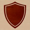 A stylized shield graphic with geometric patterns, suitable for cutting machines or laser cutters.