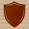A detailed illustration of a shield with a bold design, suitable for vector art and clip art.