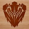 A defensive shield designed with vector graphics, suitable for various design applications.