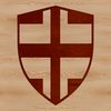 A graphic representation of a shield in vector format, suitable for editing and customization.
