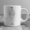 Beautiful Vector Man Figure A male figure in simple vector lines, suitable for various design applications.