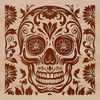 A detailed illustration of a human skull, suitable as a vector design for various applications.