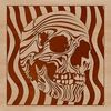 Vector Skull Art Design A detailed illustration of a skull in vector format, suitable for various applications.