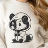 Cute Black and White Skunk Icon A small black and white skunk standing on its hind legs, with a distinctive scent gland near its tail.