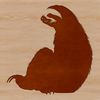 Illustrative sloth figurine in vector format