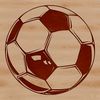 SVG Soccer Ball Design A detailed illustration of a football ball, ideal for various graphic design projects.
